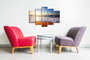 Wallity Cuadro Decorativo en Lienzo 5 Piezas 5PUC-022 Multicolor